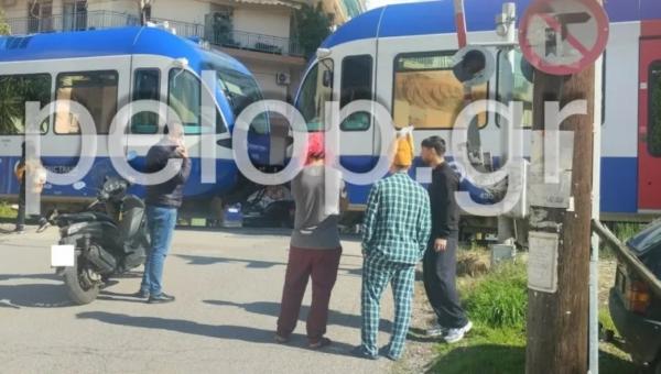 Πάτρα, ατύχημα με ΙΧ και τρένο