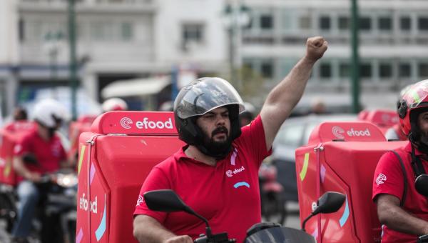 Efood, delivery, απεργία
