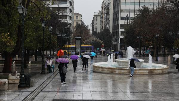 κακοκαιρία στο Σύνταγμα