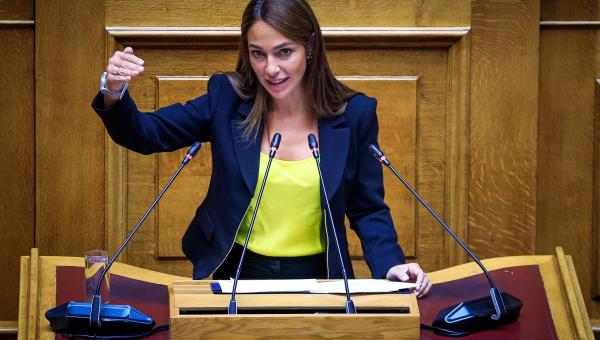 Η υπουργός Κοινωνικής Συνοχής και Οικογένειας, Δόμνα Μιχαηλίδου