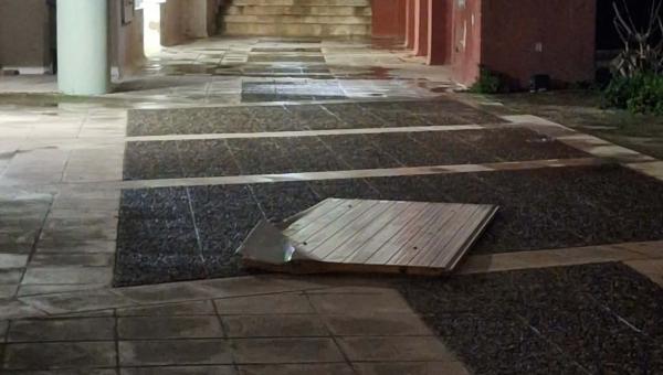 Αποκολλήθηκε στέγαστρο στις φοιτητικές εστίες του Πολυτεχνείου Κρήτης