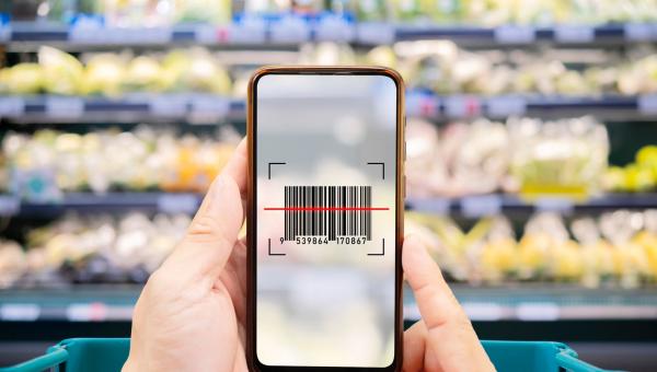 barcode σε σούπερ μάρκετ για το Market Pass