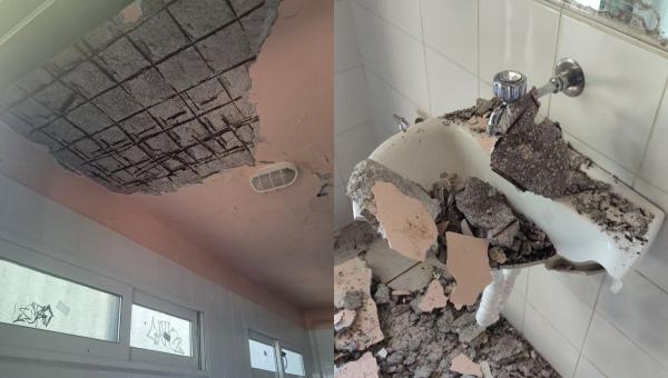 κατάρρευση σοβάδων σε αίθουσα του 21ου Δημοτικού Σχολείου Αθηνών