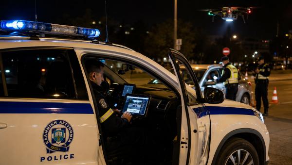 Περιπολικό της Αστυνομίας το βράδυ