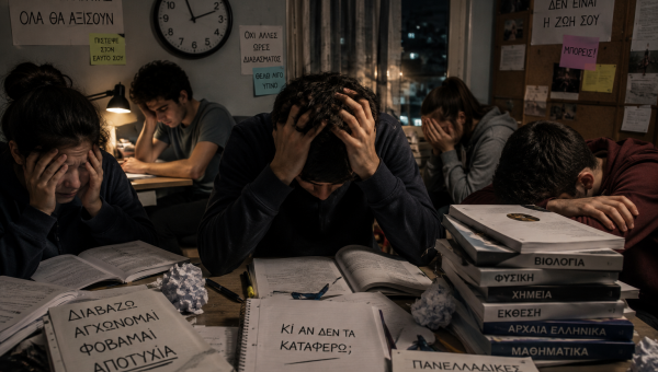 πανελλαδικες και μαθητές σε απόγνωση
