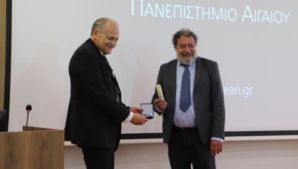 Εγκαίνια νέου κτιριακού συγκροτήματος του Πανεπιστημίου Αιγαίου στη Μυτιλήνη και απονομή Χρυσού Μεταλλίου