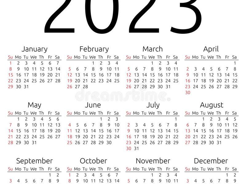 ημερολόγιο 2023