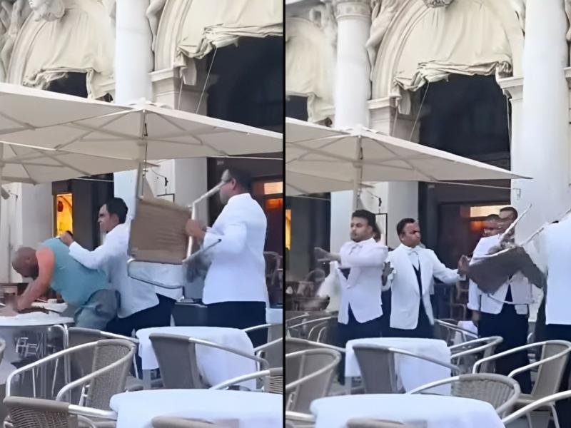 Ξύλο με καρέκλες στη Βενετία