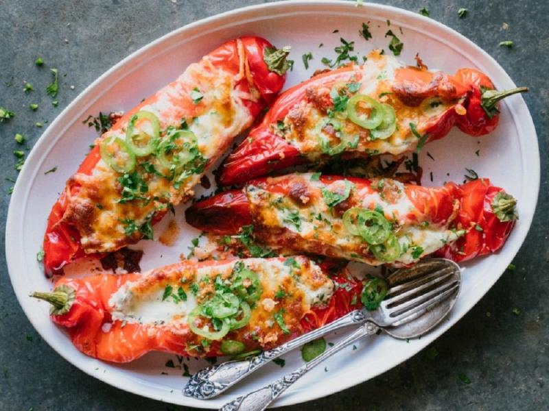 Πιπεριές γεμιστές με φέτα