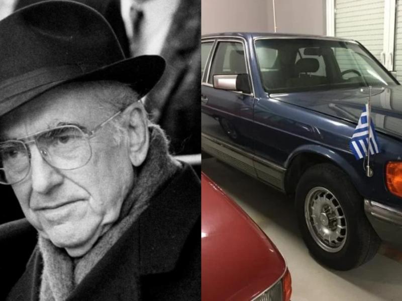 Ανδρέας Παπανδρέου και αυτοκίνητο Mercedes