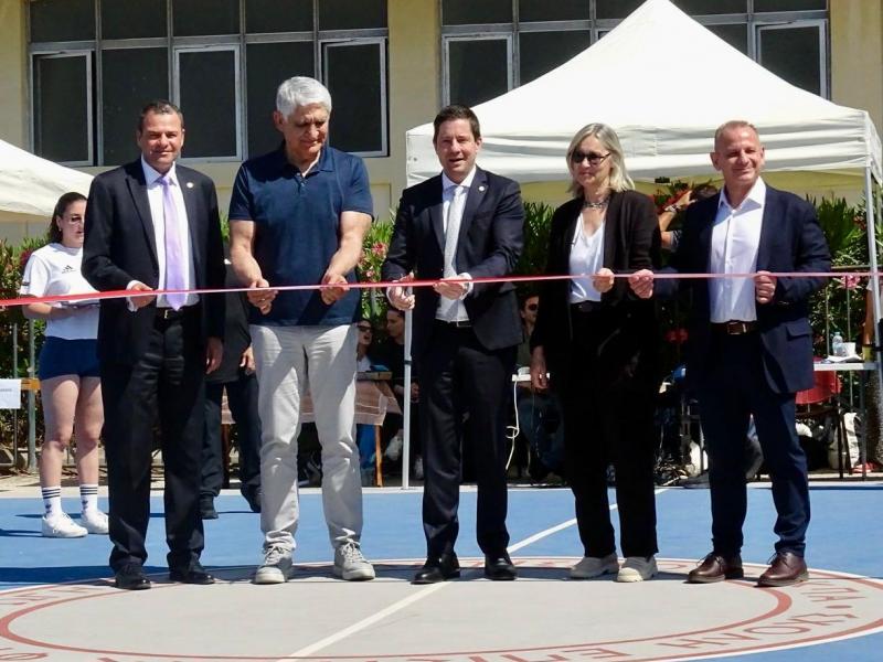 Τελετή εγκαινίων των ανακαινισμένων εξωτερικών γηπέδων της Σχολής Επιστήμης Φυσικής Αγωγής και Αθλητισμού