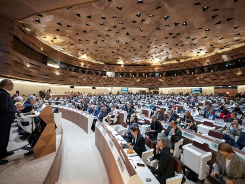 Ο επικεφαλής του ΠΟΥ Tedros Adhanom Ghebreyesus μίλησε κατά την έναρξη της 78ης Παγκόσμιας Συνέλευσης του Οργανισμού