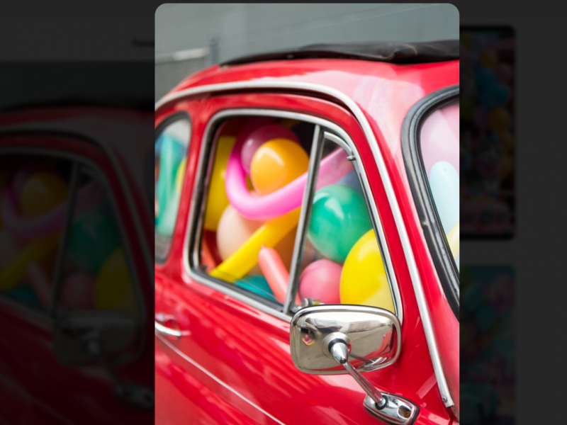 Αυτοκίνητο με μπαλόνια