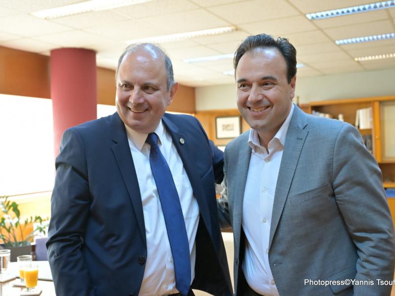 Συνάντηση Πρύτανη με τον Υπουργό Ψηφιακής Διακυβέρνησης