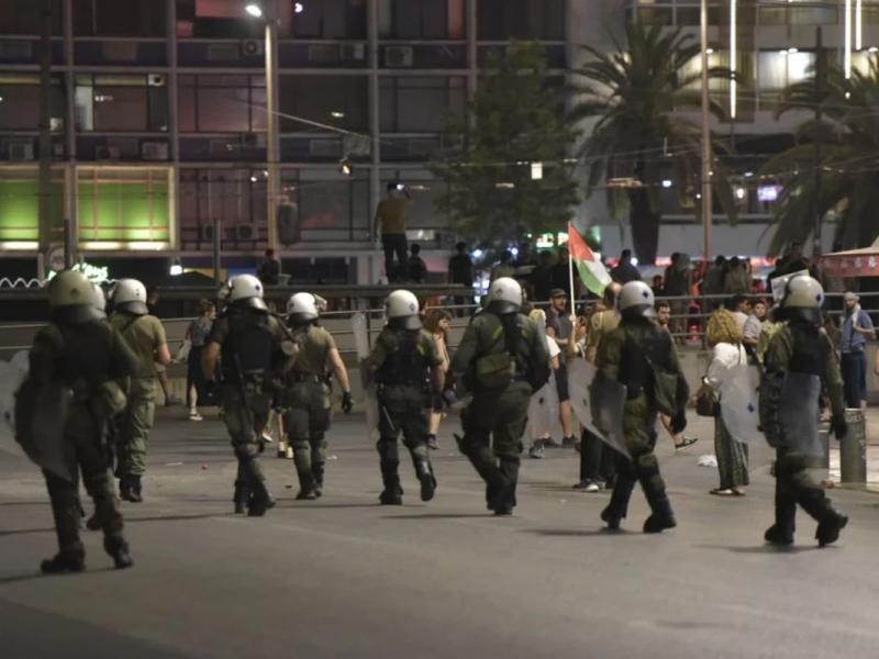 ματ χτυπούν την πορεία υπερ παλαιστίνης