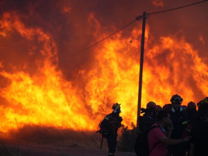 Φωτιά τώρα στη Χίο