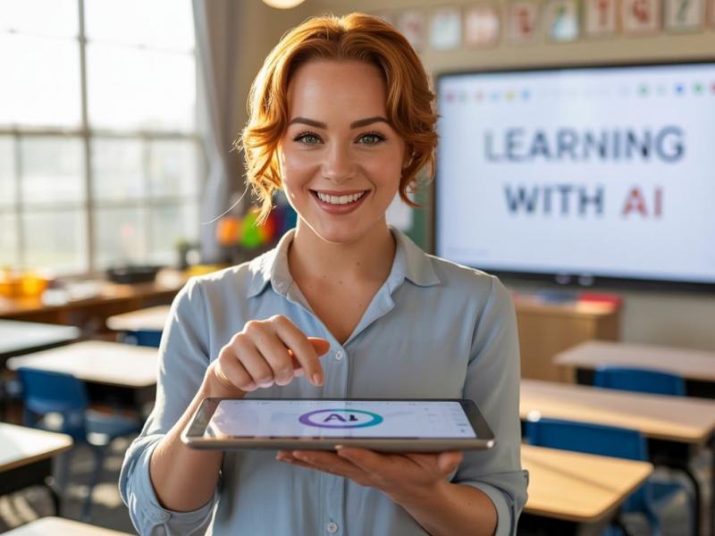 δασκάλα χρησιμοποιεί τεχνητή νοημοσύνη