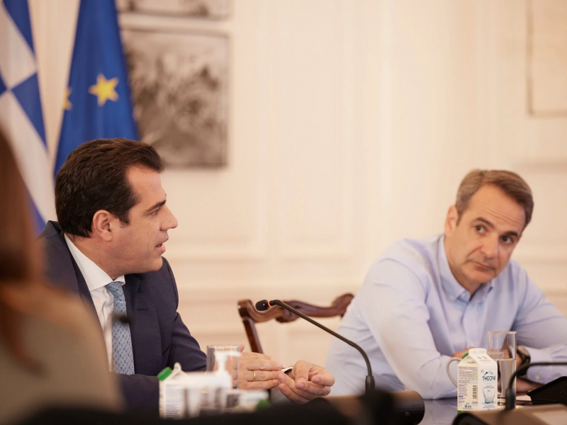 Κυριάκος Μητσοτάκης με Θάνο Πλεύρη