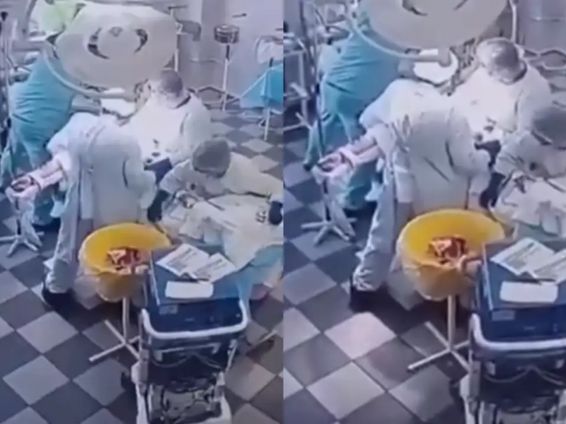 Γιατροί στη Ρωσία εν ώρα χειρουργείου ενώ γίνεται ο σεισμός