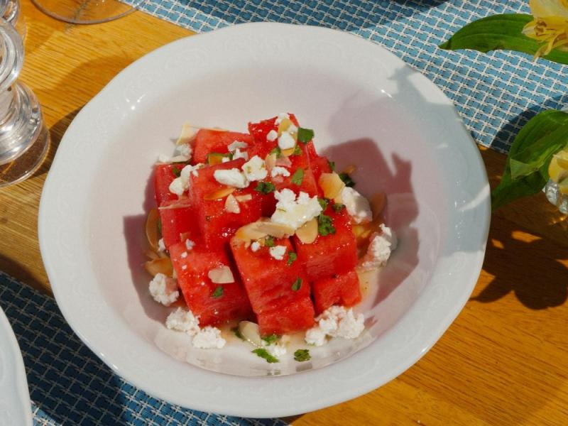 Σαλάτα με καρπούζι και φέτα