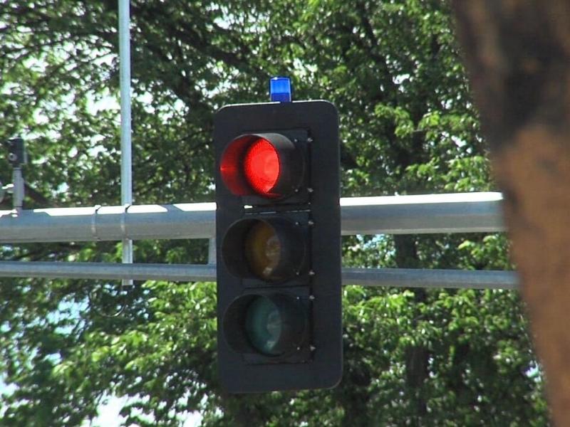 Μπλε φάρος στο φανάρι