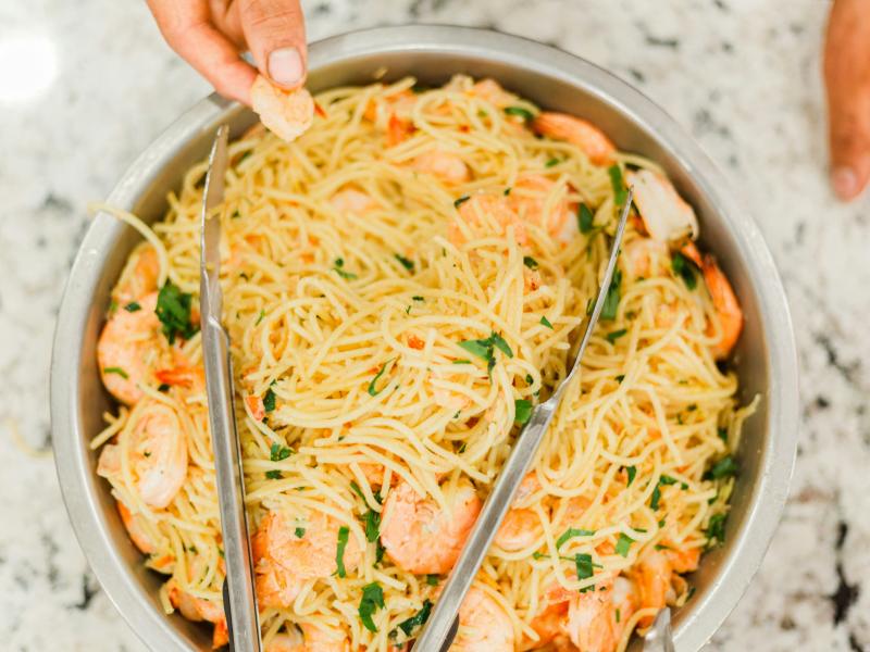 γαριδομακαρονάδα