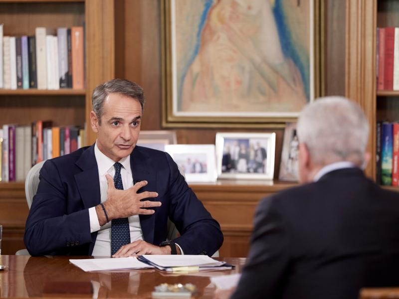 Συνέντευξη έδωσε ο Κυριάκος Μητσοτάκης στον ΑΝΤ1