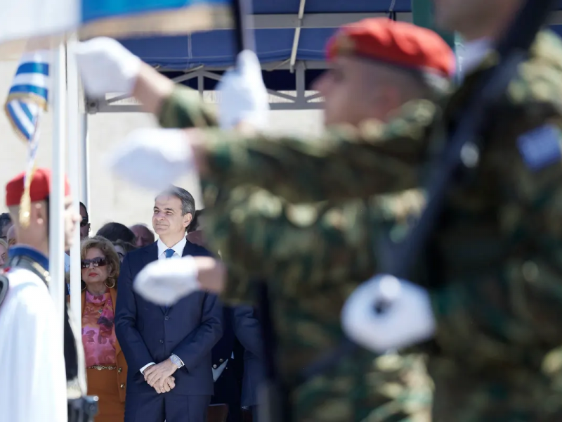 Κυριάκος Μητσοτάκης στην παρέλαση