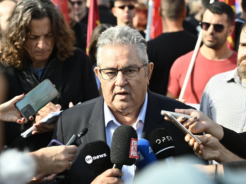 Κουτσούμπας στην πανελλαδική απεργία