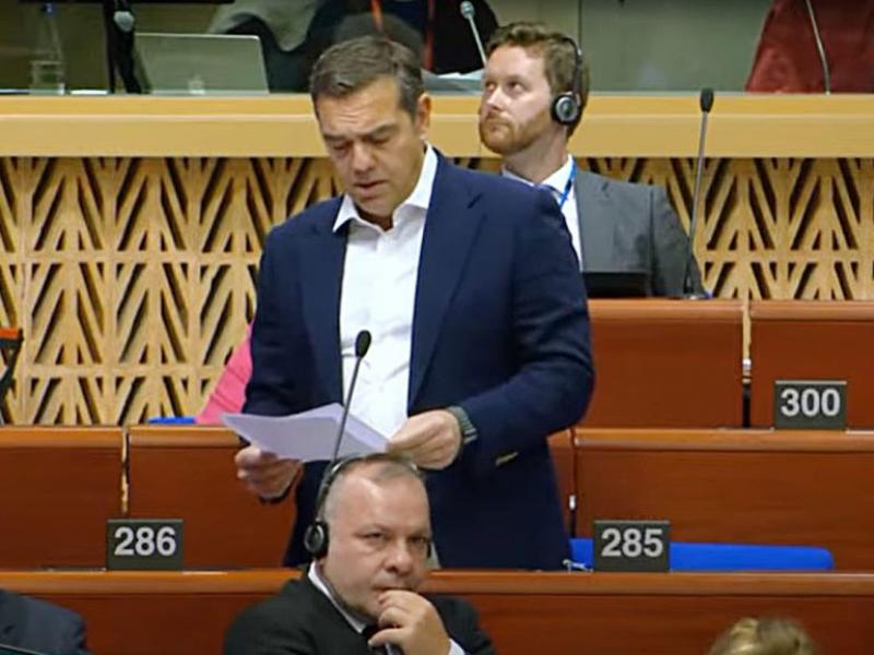 Ο Αλέξης Τσίπρας στο Συμβούλιο της Ευρώπης