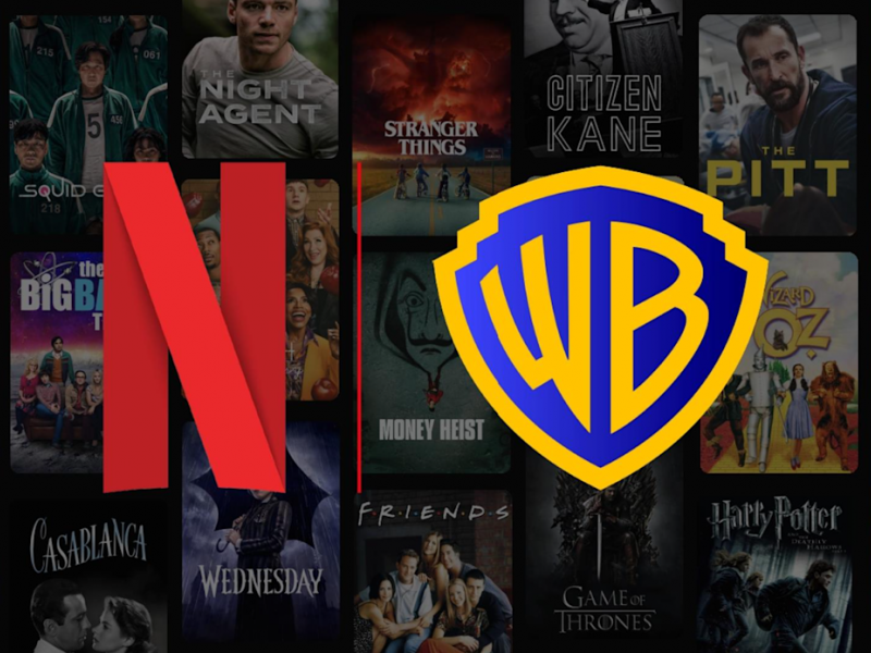 Λογότυπα Netflix και Warner Bros