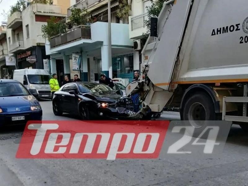 Τροχαίο με απορριμματοφόρο στην Πάτρα