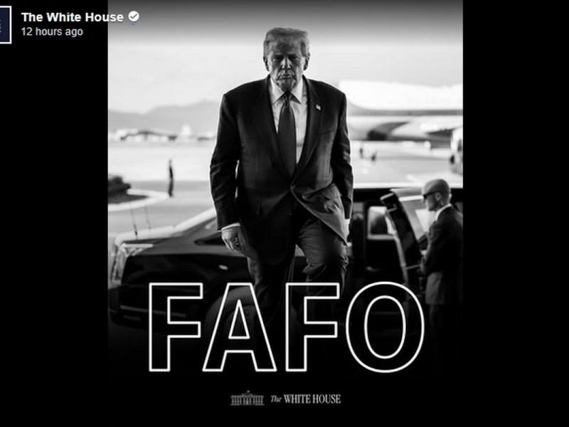FAFO: Τι σημαίνει η λέξη που πόσταρε ο Λευκός Οίκος μετά τη σύλληψη Μαδούρο