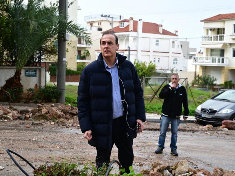 ο δήμαρχος Γλυφάδας στις καταστροφές μετά την κακοκαιρία