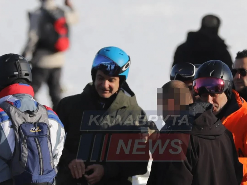 Κυριάκος Μητσοτάκης: Στις πίστες των Καλαβρύτων για σκι ο πρωθυπουργός