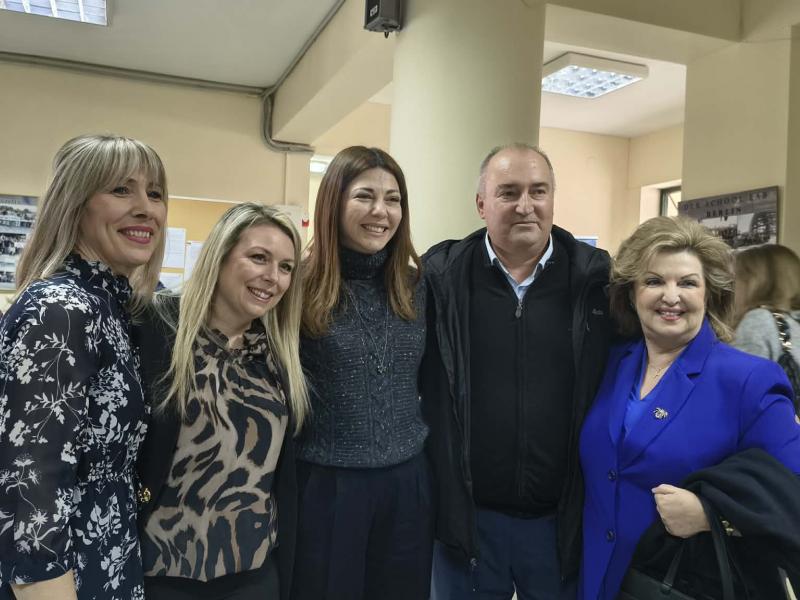 Η Υπουργός Παιδείας, Σοφία Ζαχαράκη στην Κοζάνη