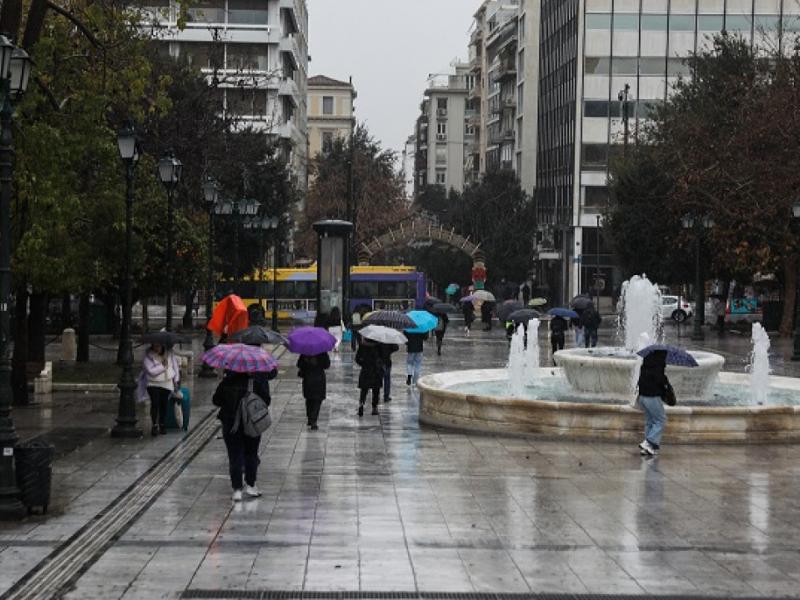 κακοκαιρία στο Σύνταγμα