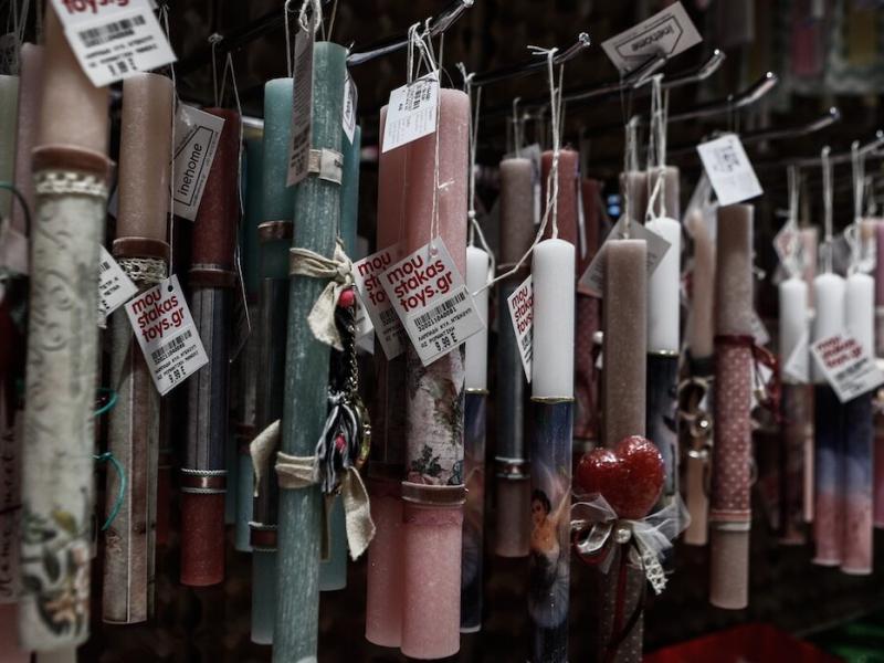 πασχαλινές αγορές για το Πάσχα, λαμπάδες