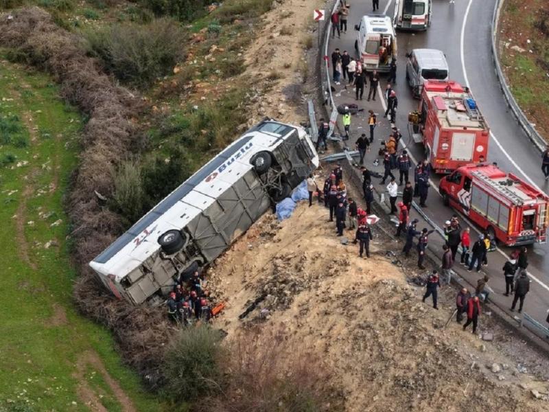 Τροχαίο με λεωφορείο στην Αττάλεια: Οκτώ νεκροί