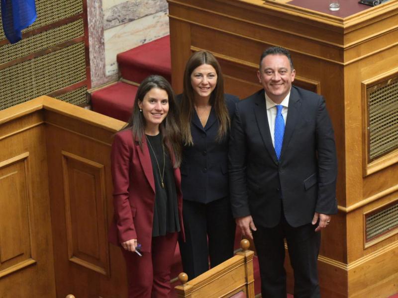 Η Υπουργός Παιδείας, Σοφία Ζαχαράκη και ο Κώστας Βλάσης