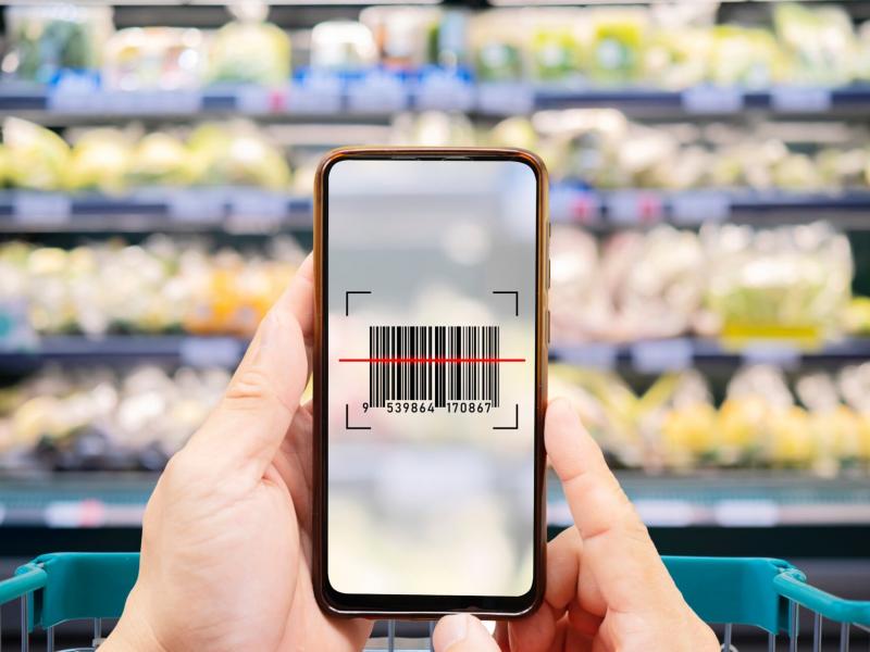barcode σε σούπερ μάρκετ για το Market Pass