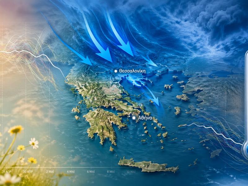 Έρχεται ψυχρή εισβολή μετά την Πρωτομαγιά