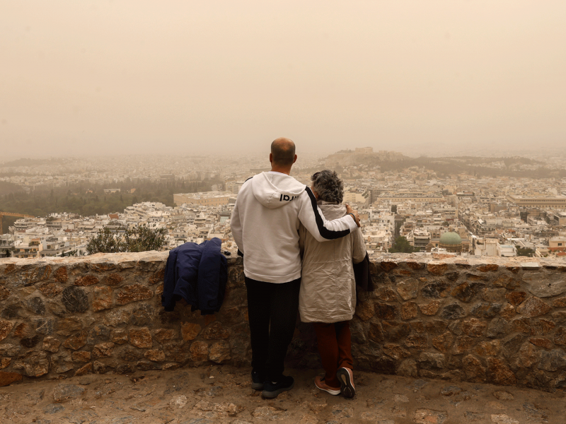 Σκόνη στην Αθήνα από την κακοκαιρία