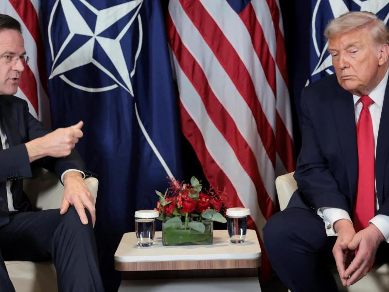 Συνάντηση Ντόναλντ Τραμπ και του Γ.Γ. του ΝΑΤΟ Μαρκ Ρούτε
