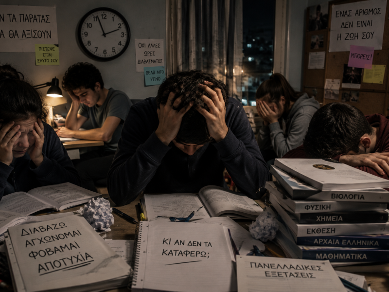 πανελλαδικες και μαθητές σε απόγνωση