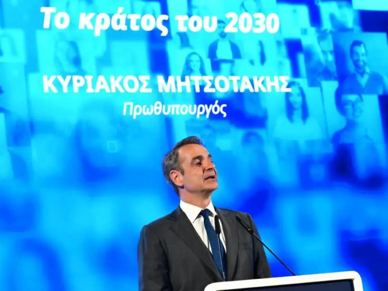 Ο πρωθυπουργός Κυριάκος Μητσοτάκης στην εκδήλωση για τα έξι χρόνια gov