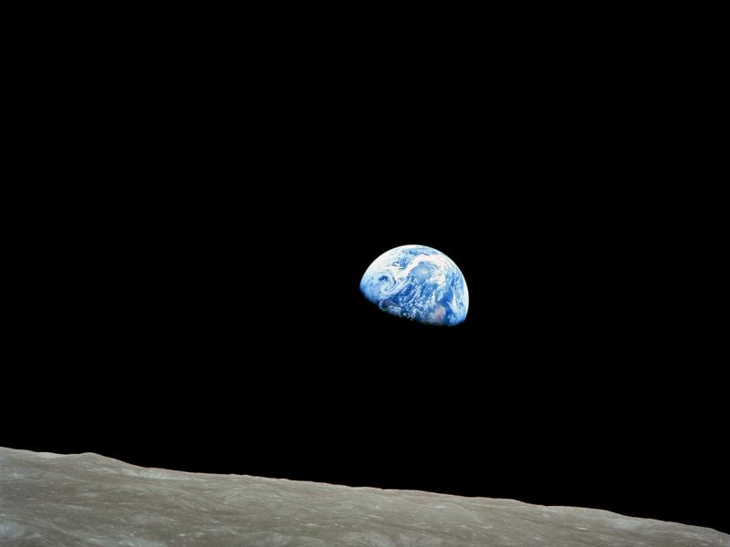 earth from the moon