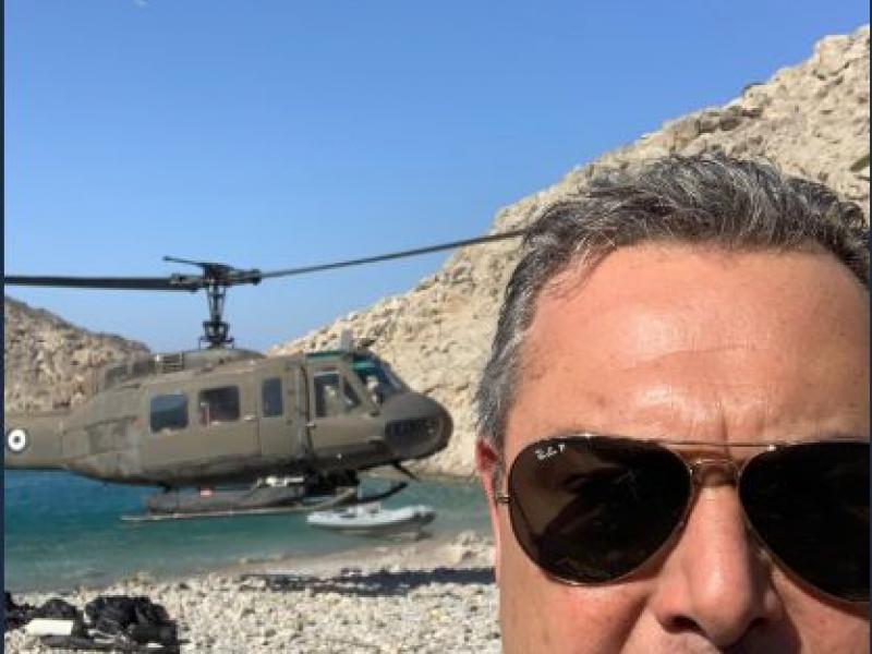 Καμμένος ελικόπτερο