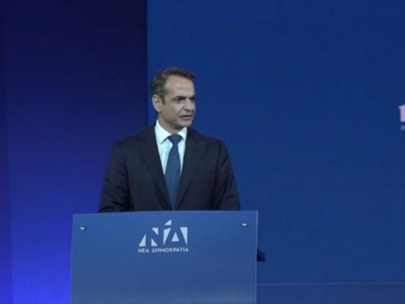 Ο Κυριάκος Μητσοτάκης στο 12ο συνέδριο της ΝΔ