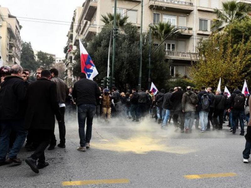 Καταστολή στην πορεία των εκπαιδευτικών